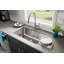 Lustertone 30.5" L x 18.5" W Undermount Kitchen Sink Kit with Perfect Drain