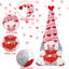 Ensemble de 2 décorations de gnome de la Saint-Valentin pour gnome scandinave fabriquées à la main