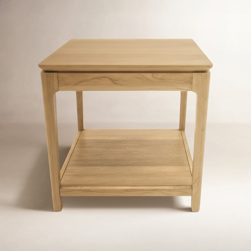 Rise End Table, Light Oak
