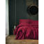 Ensemble de housse de courtepointe Luxury King Red Luxury, 100% satin de coton, 94,5 po x 86,6 po | Capacité de tissage de 211 fils, lavable à la machine | Comprend 2 taies d'oreiller (23,6 po x 23,6 po) | Impression élégante réactive et fermeture à boutons-112932032-112932037