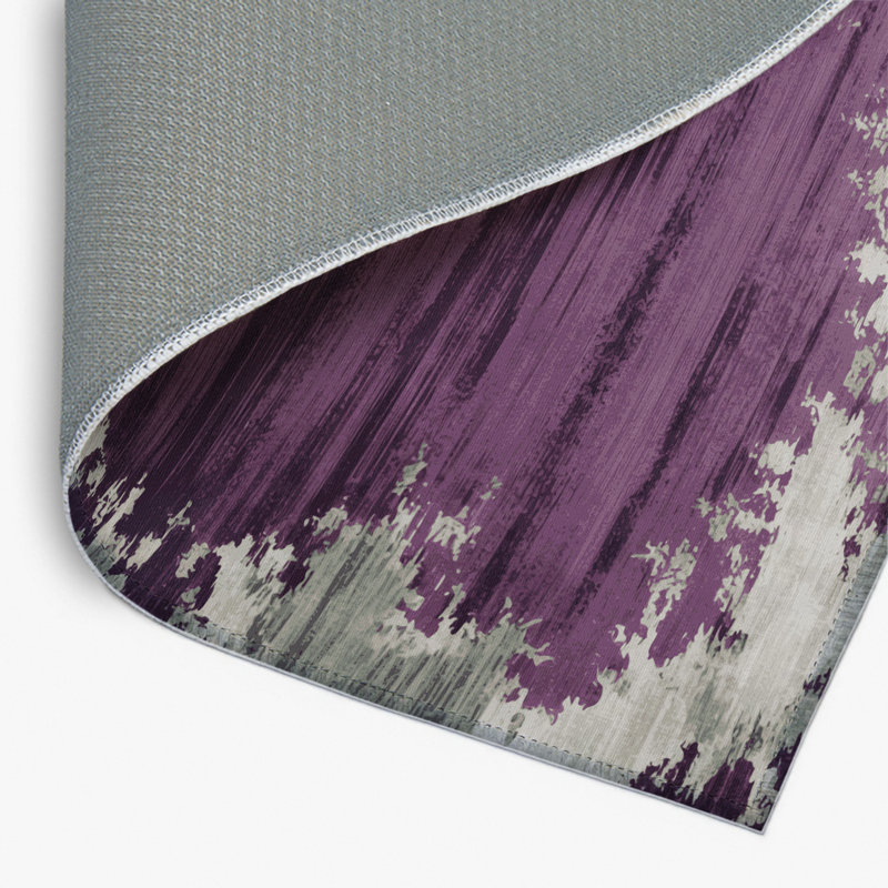 Tapis intérieur et extérieur brun Watercolor, Rectangulaire 8 pi x 10 pi