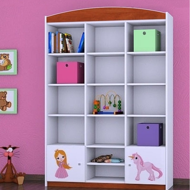 Meredith 183cm H X 132cm W Kids Cube, Brown