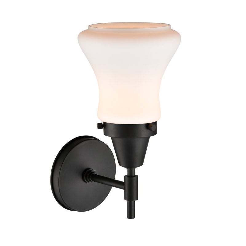 Gayle Armed Sconce, Matte Black, Matte White, LED