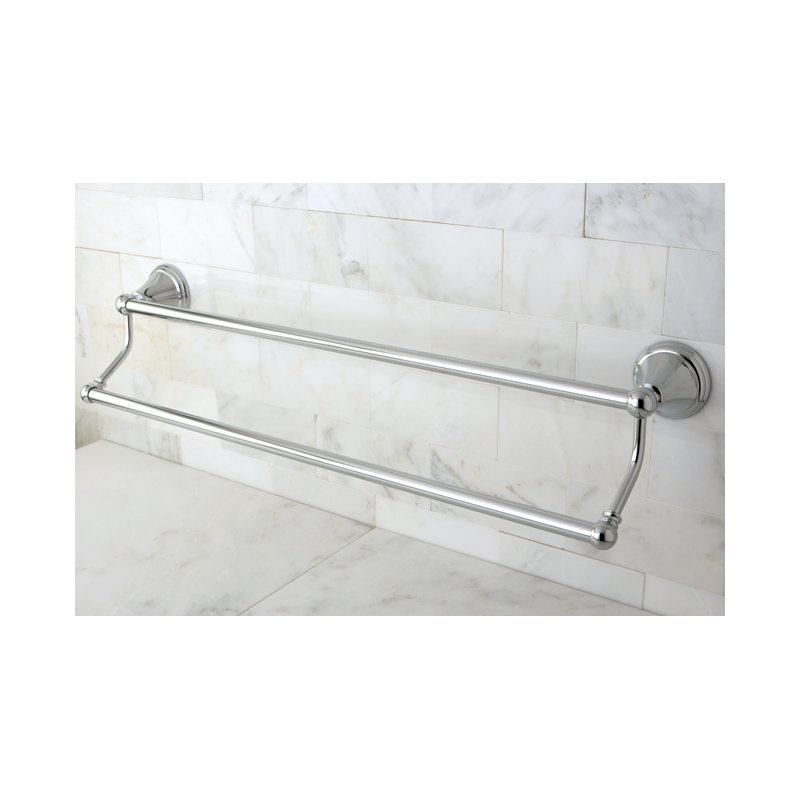 Kingston Brass Governor 24-Inch Dual Towel Bar, Polished Chrome