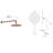 Verona Solid Brass Wall Mount Triple Thermostatic Mixer Shower Set