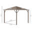 Aarjav 3m x 3m Steel/Aluminium Patio Gazebo