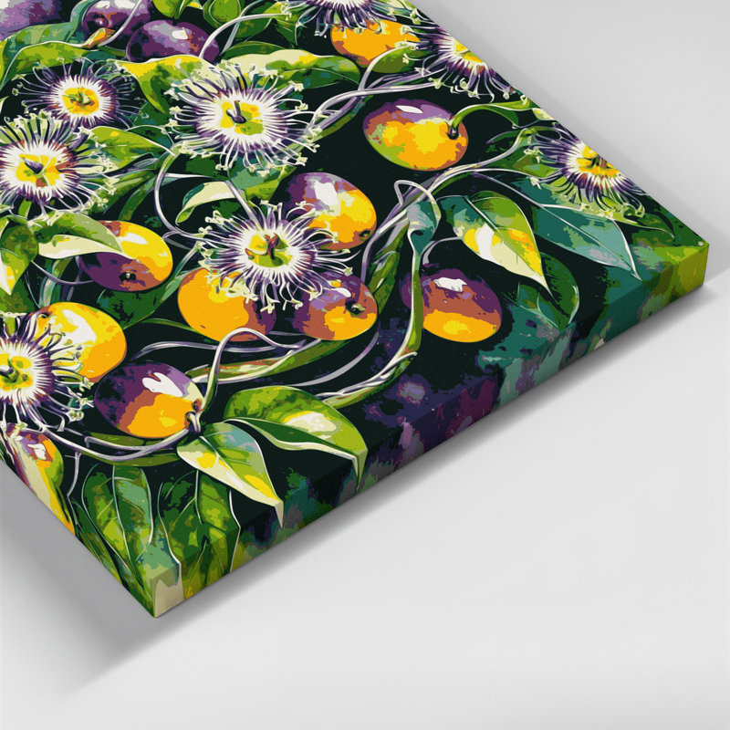 «Hawaiian Passion Fruit», art mural sur toile, H 11 po x l 14 po