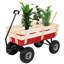 Wood Four Wheels Garden Cart