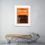 «Orange Crush» par Erica Hauser - Reproduction d'art graphique sur papier encadré-48619890
