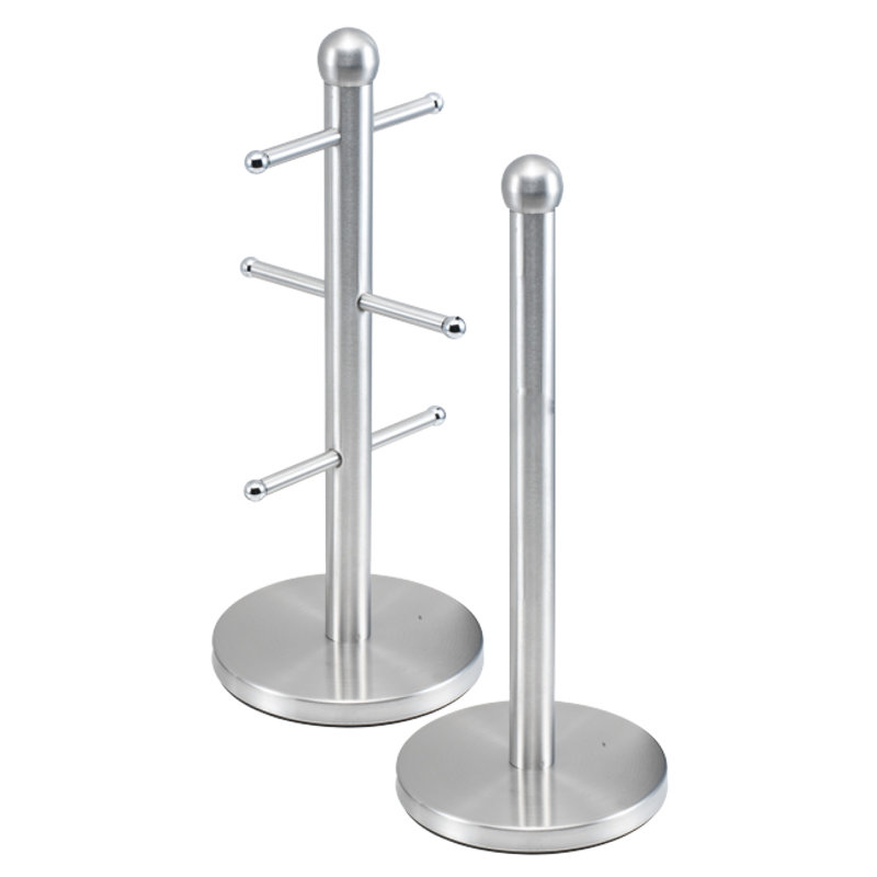 Gems Steel Mug Tree, Quartz (Silver)