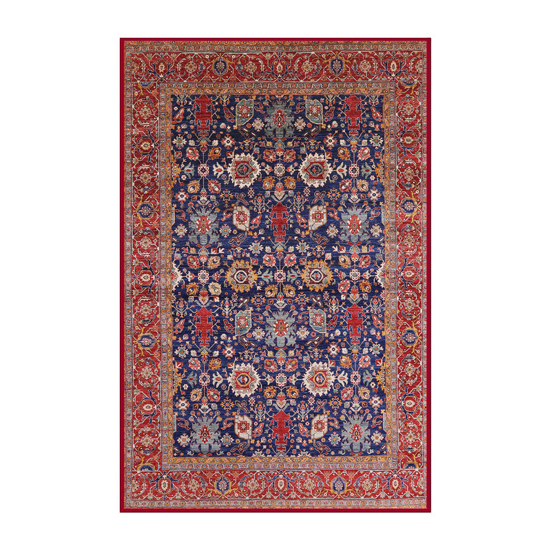 Tapis oriental bleu / rouge, Rectangle 3 pi x 5 pi