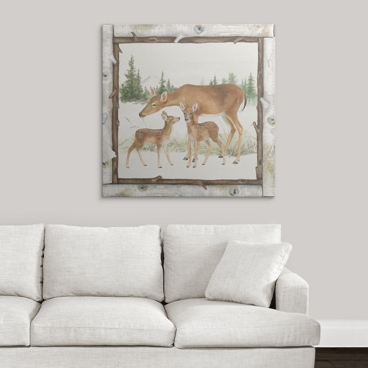 «Family Cabin II» par Sanaa, impression de Beth Grove, H 30 po x l 30 po x P 1,5 po, Toile
