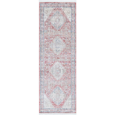 Tapis rouge rouille Kyla