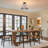 Akima Seeded Glass Semi Flush Mount