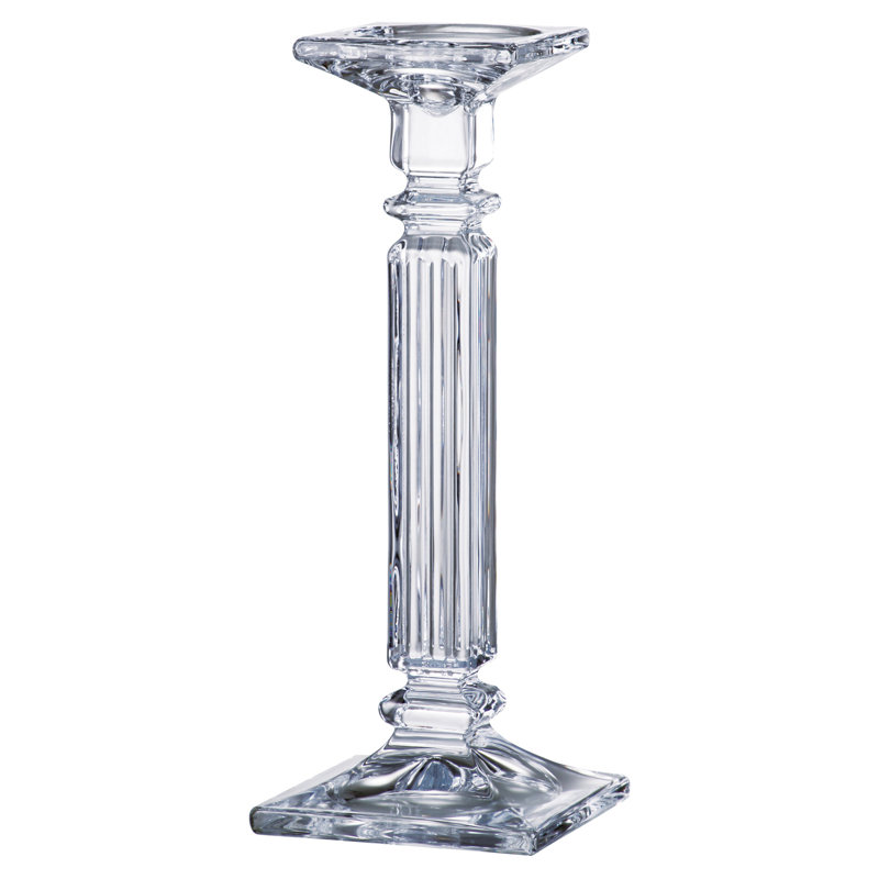 Chandelles en verre, H 12 po x l 4,5 po x P 4,5 po