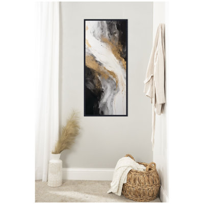 «Luxe Drift Modern Glamour Abstract» par The Creative Bunch Studio, reproduction d'art sur toile encadrée
