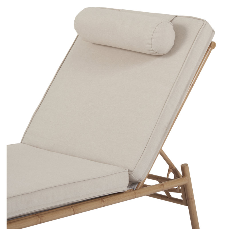 196cm Long Reclining Single Chaise with Cushions