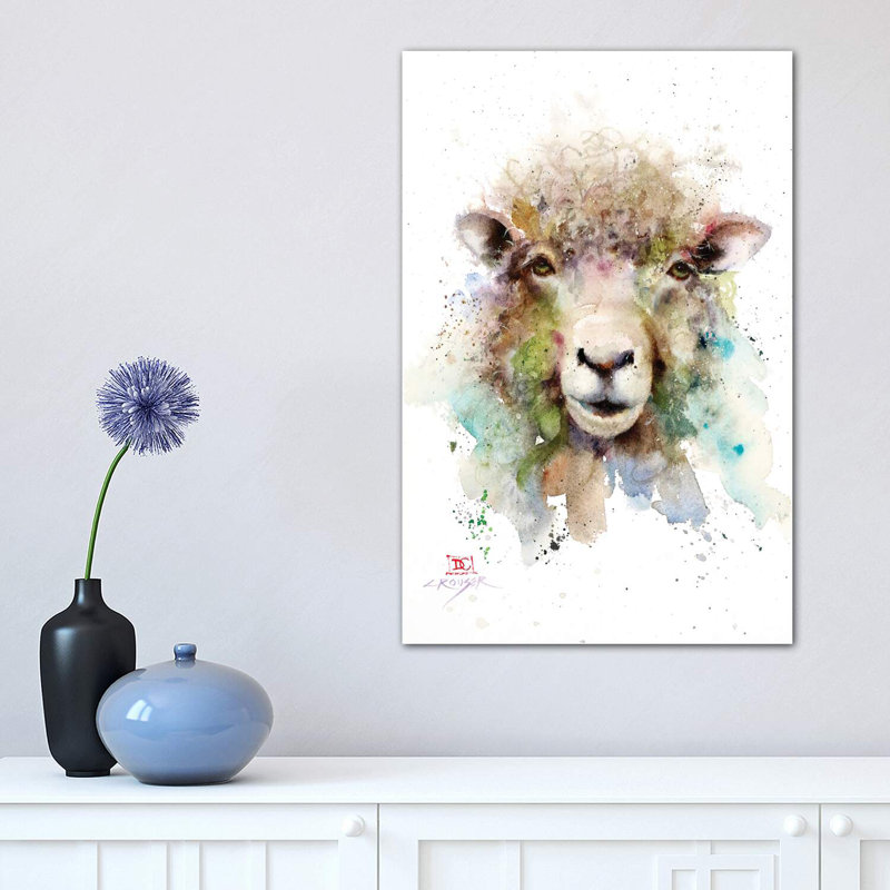 Sheep by Dean Crouser - Wrapped Canvas Print, 30.48 cm H x 45.72 cm W
