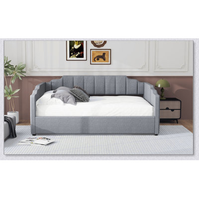 Upholstered Daybed With Underneath Storage by Lark Manor