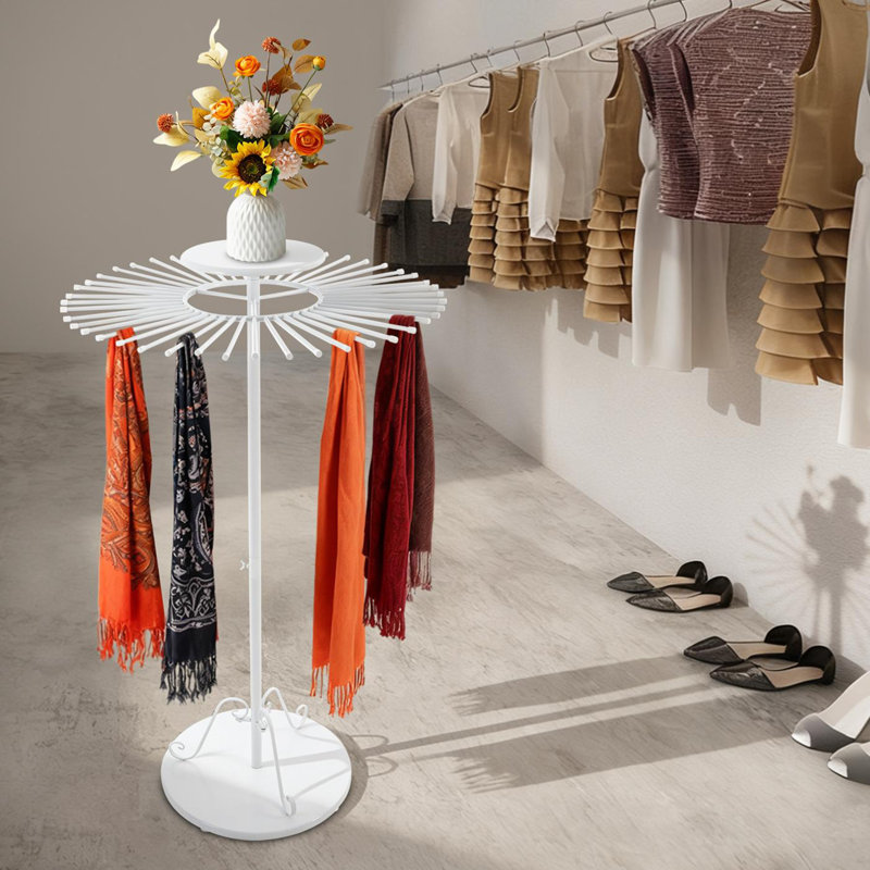 Présentoir à foulard, Blanc