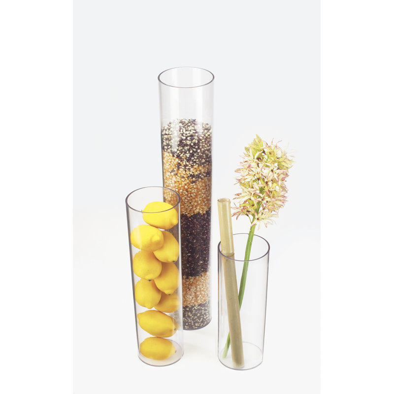 Round 4" X 16" Clear Acrylic Accent Display Tube