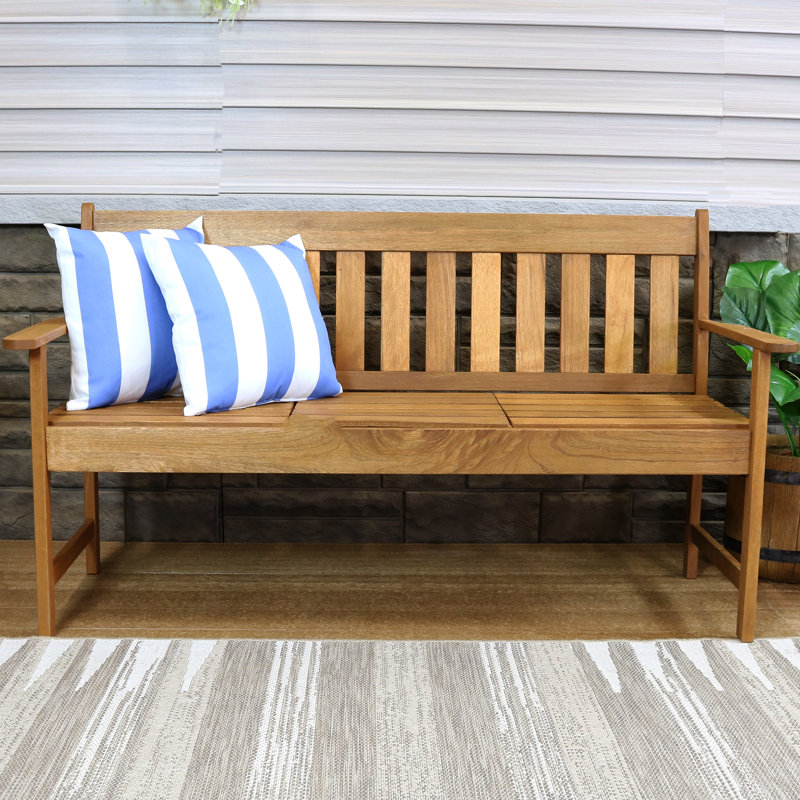 17" Square Outdoor Decorative Throw Pillows - Beach-Bound Stripe, Beach-Bound Stripe, 17"H x 17"W