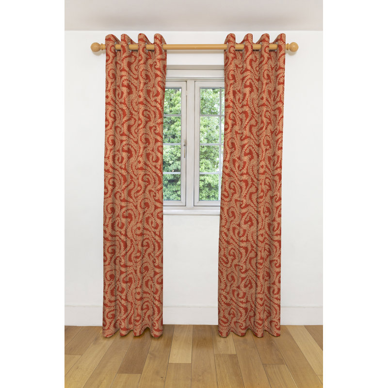 Holoman Blackout Curtain Pair, Spice Orange, Width 116 x Drop 228cm