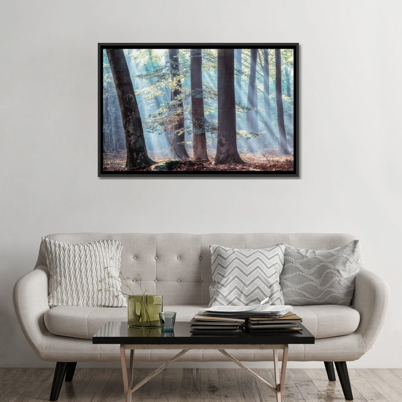 Épeautre - reproduction de photo sur toile, Toile avec cadre noir, H 8 po x l 18 po x P 26 po, Pas de tapis
