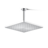 Honesty 10" Single-Function Wall or Ceiling-Mount Square Rainhead, Square Rain Showerhead 1.75 GPM