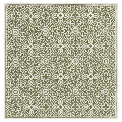Mellodie Hand Tufted Wool Pile Geometric Rug