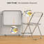 Ensemble de table pliante et chaises en acrylique transparent pour la salle à manger, le bureau et le camping-109264360