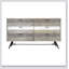 Commode 6 tiroirs Bridges en bois d'acacia deux tons