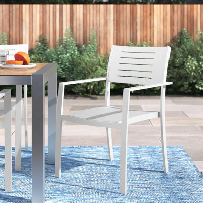 Rafael Aluminum Patio Dining Chairs (Set Of 3) by Mercury Row