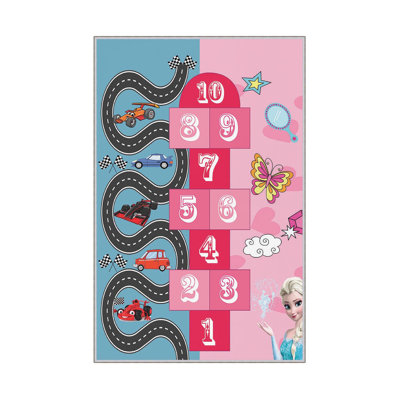 Tapis d'entrée de qualité supérieure, impression numérique 3D, 3,3 x 6,6 pi | 100% polyester, 650 g / m² | Antibactérien, antidérapant sous le dessous, hauteur des poils: 0,3 po | Lavable à la machine, parfait pour les endroits très passants, design élégant et durable