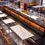 Banc de rangement en acier inoxydable
