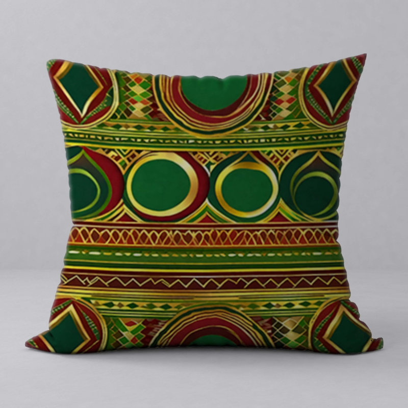 Abstract Reversible Throw Pillow