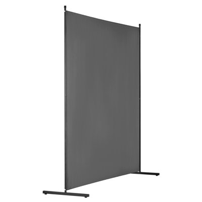 Room Divider, Single Panel Room Divider, 6FT Privacy Screen Indoor, Partition Divider for Room Separation, Freestanding Room Divider Panel for Office, Bedroom, Grey