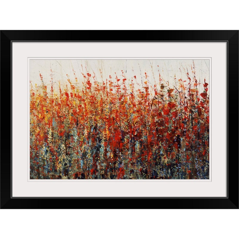 Anki «Crimson Evening» par Anki - reproduction, Cadre noir, H 24 po x l 32 po x P 1 po