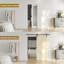Ensemble de portes standard avec porte coulissante en verre givré et porte blanche-117407158-117407166