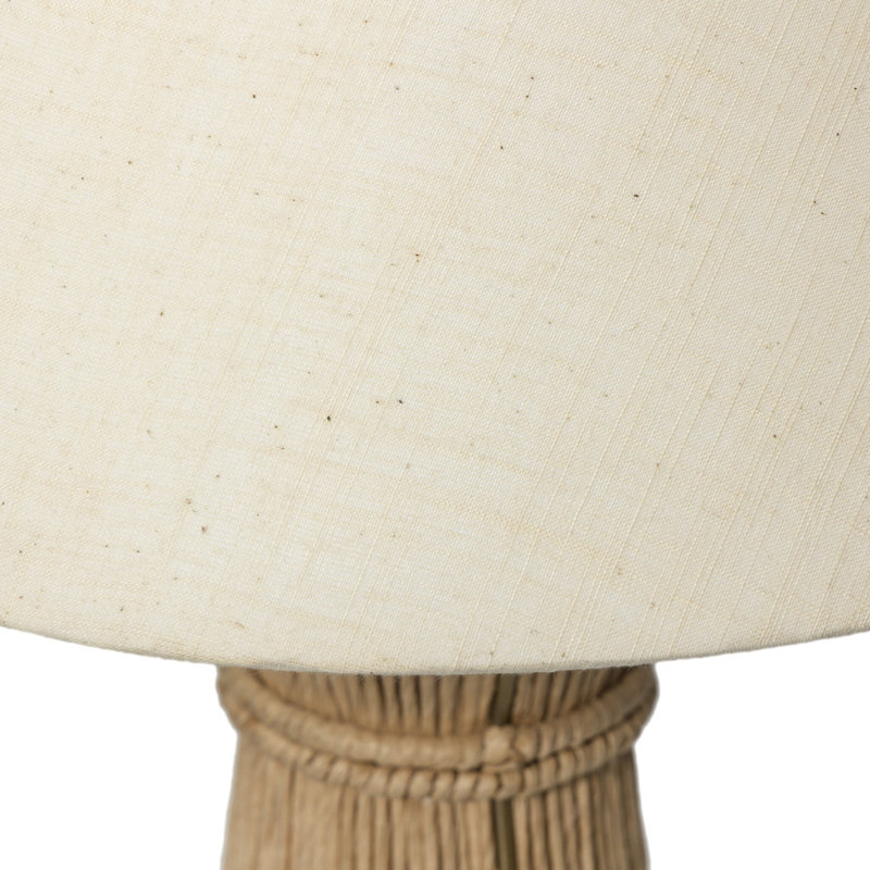 Nessa Table Lamp, Cream Slub Linen