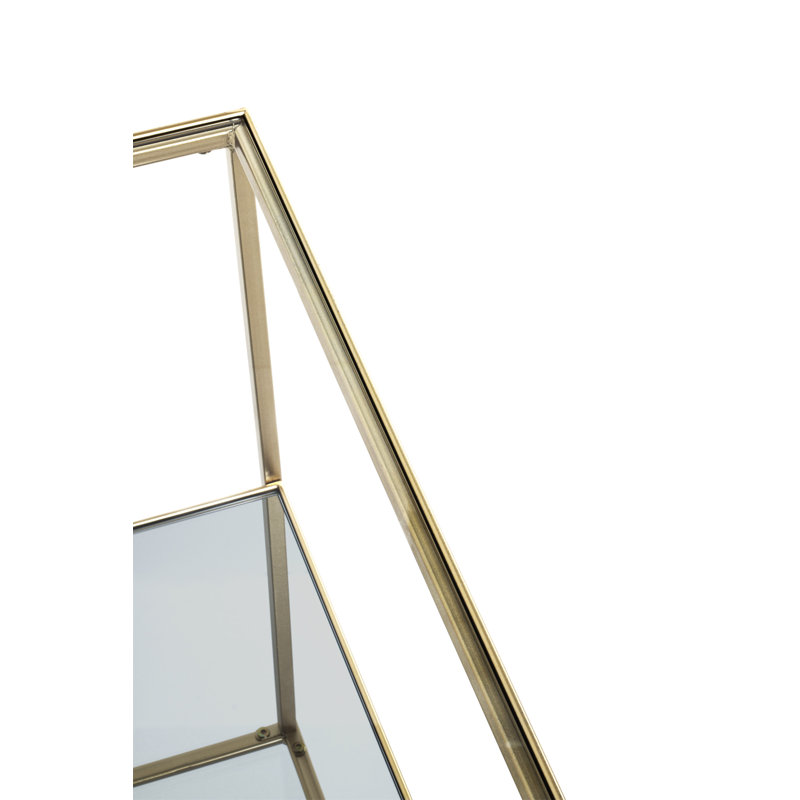Trumbo Glass Top End Table