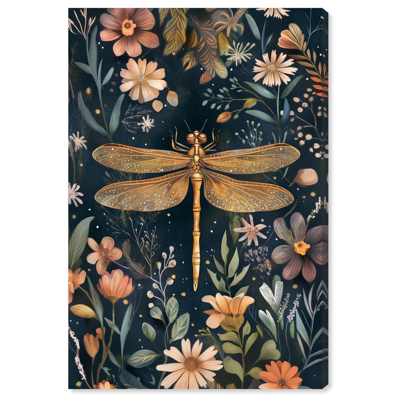 Décoration botanique sur toile Ruby Reed Rider III par Art Remedy, H 36 po x l 24 po, Toile tendue