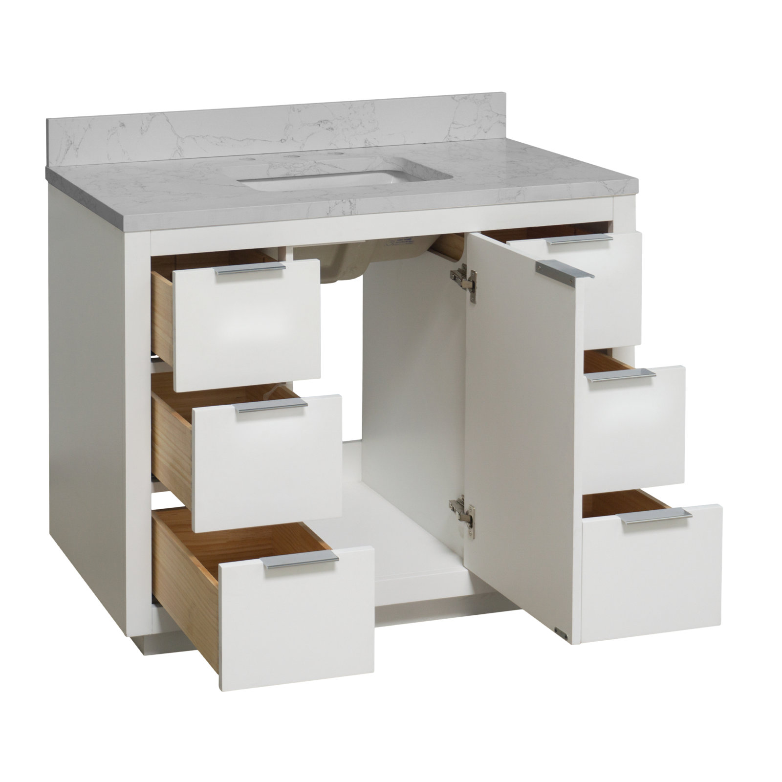Anastazia 42'' Single Bathroom Vanity, White