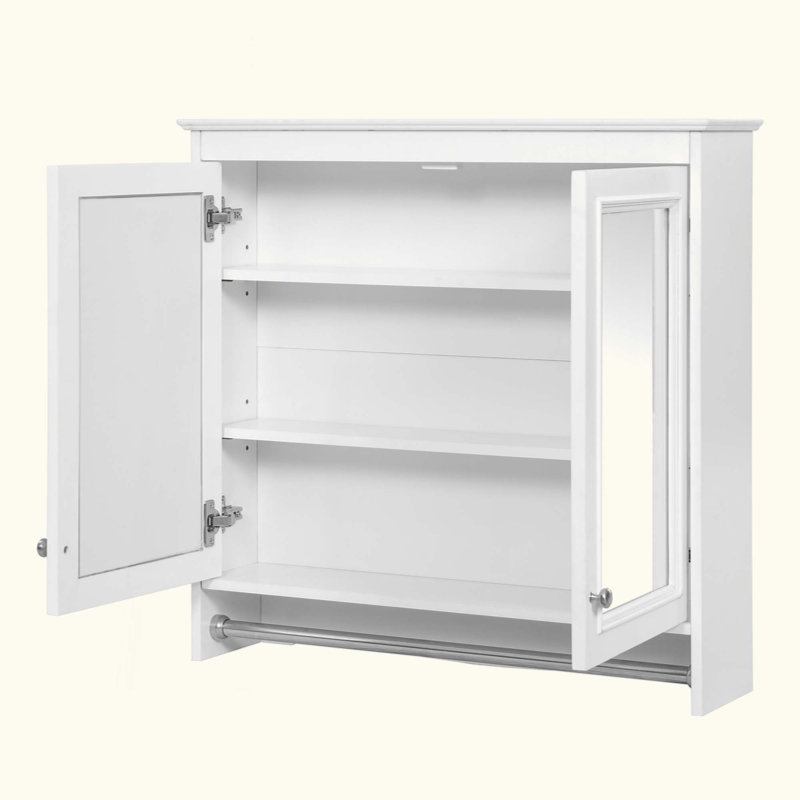 Armoire de toilette 3 en 1, armoire à pharmacie murale avec tablettes réglables et portes à fermeture en douceur, miroir haute définition avec rangement pour meuble-lavabo de salle de bain