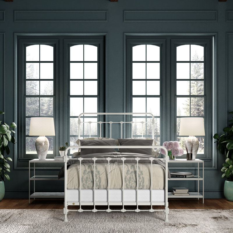 160 Picket Fence Bed | Complete Standard, Matte White, Full