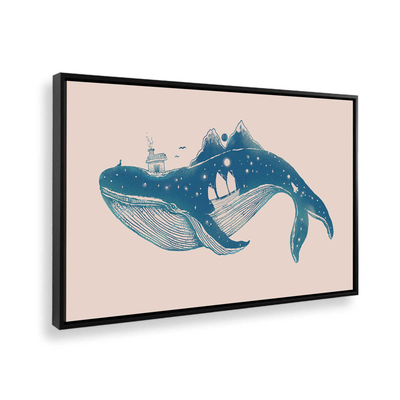 Reproduction d'art sur toile Home a baleine par Norman Duenas, H 12 po x l 18 po, Impression encadrée sans passe-partout