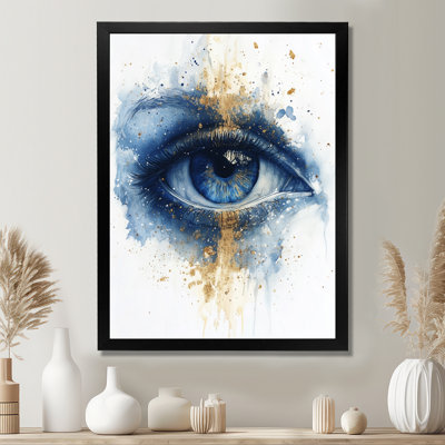Awakening of the Third Eye - Blue Wellness Picture Framed Wall Art