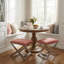 Repose-pieds Holley X, 23 po, rose rosé
