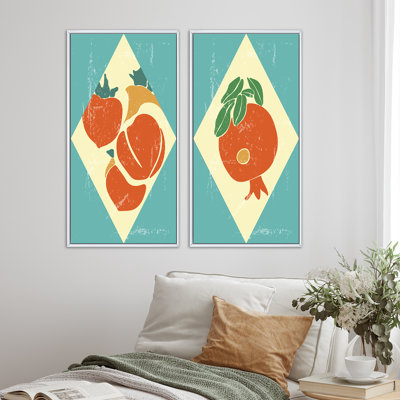" Still Life Vintage Autumn Harvest I " 2 - Pieces