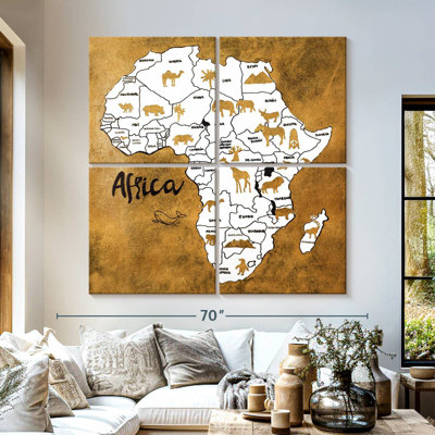 Carte d'Afrique Aliaz
